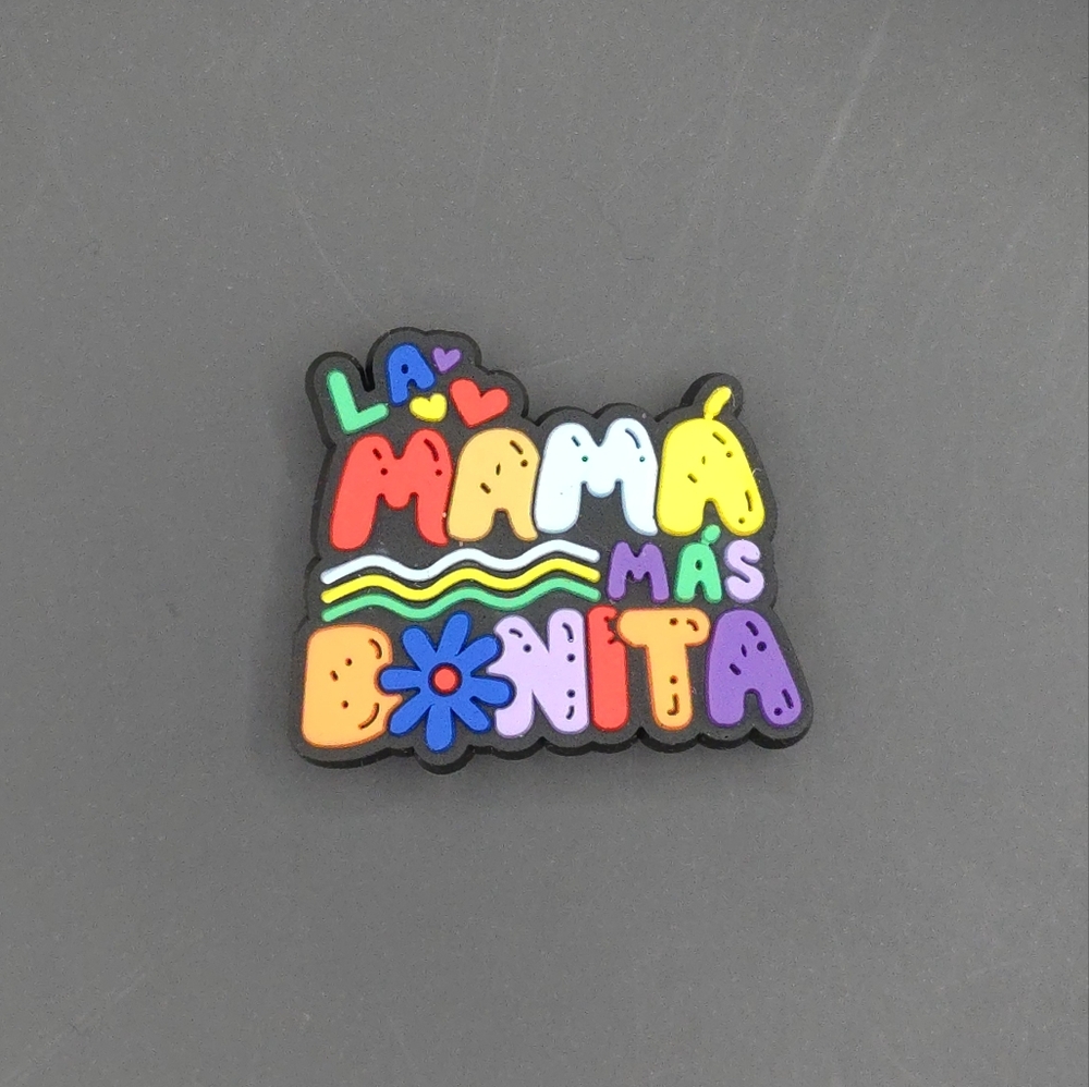 (5/$15) La Mama mas Bonita Croc Charm